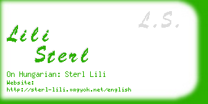 lili sterl business card